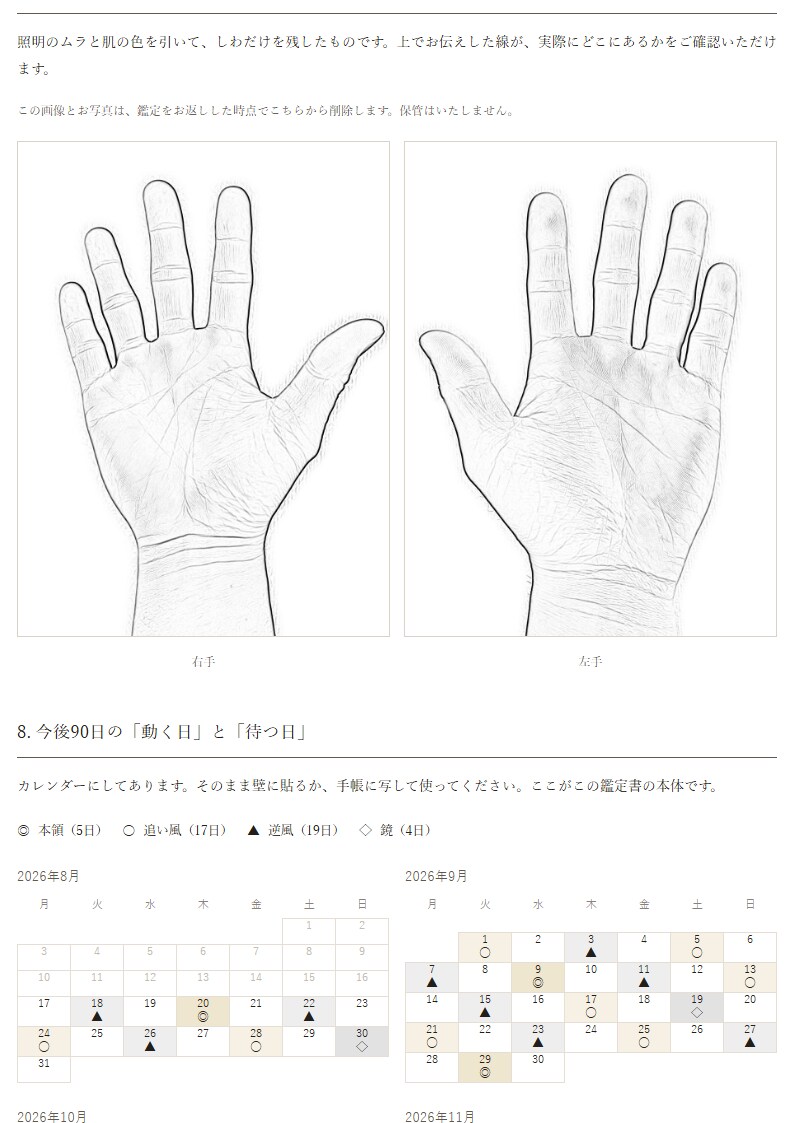 マヤ暦と手相で生まれ持った形とのズレを出します 仕事・人間関係・これからを両手7線とマヤ暦で イメージ5