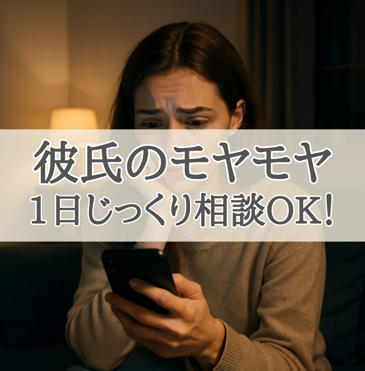 彼氏の悩みで1人不安な方へ、しっかり寄り添います LINE、返信、減った、態度冷たい、気持ち冷めた、恋愛相談 イメージ1