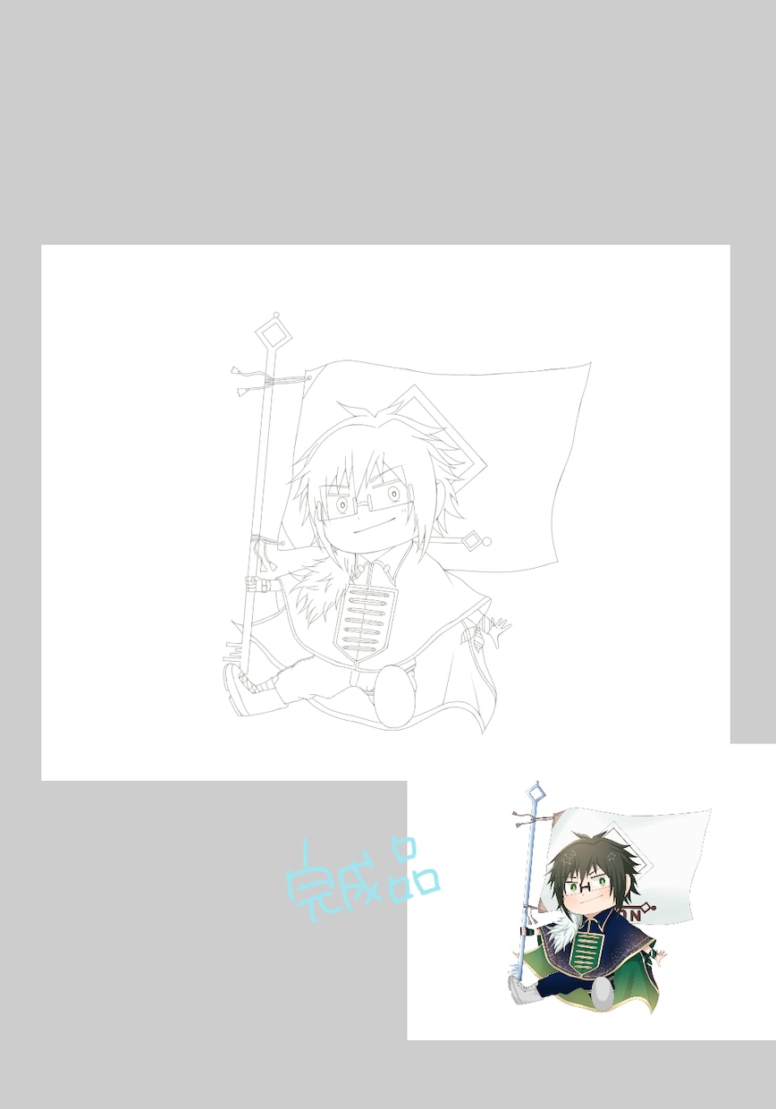 あなたの下書きから線画起こします 現役のイラスト専門学生が線画を起こします。 イメージ5