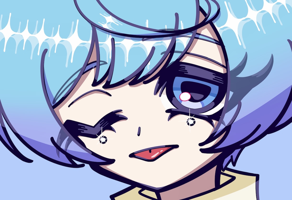 デフォルメ寄りな可愛いイラスト描きます ギャルっぽくデフォルメっぽいかわいいイラストを描きます‼️ イメージ5