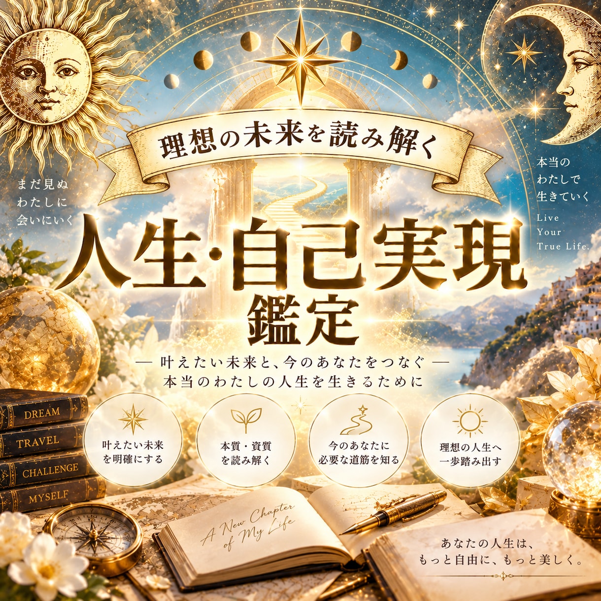 人生・自己実現について鑑定士ます 理想の未来と、今のあなたを読み解く イメージ1
