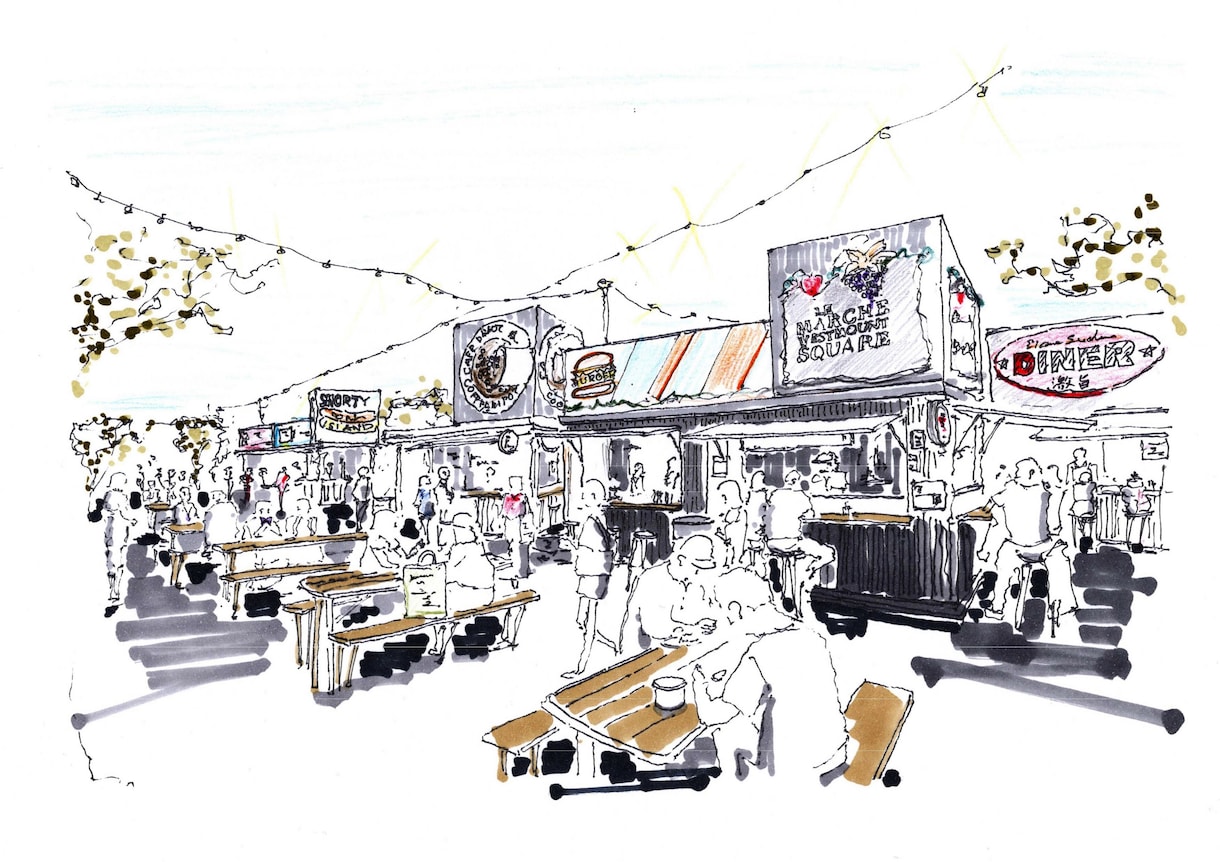 今話題！手描き図面等★水彩/鉛筆等★絵を描きます 初心者★おすすめ【店舗･住宅･オフィスイベント･展示会など】 イメージ7