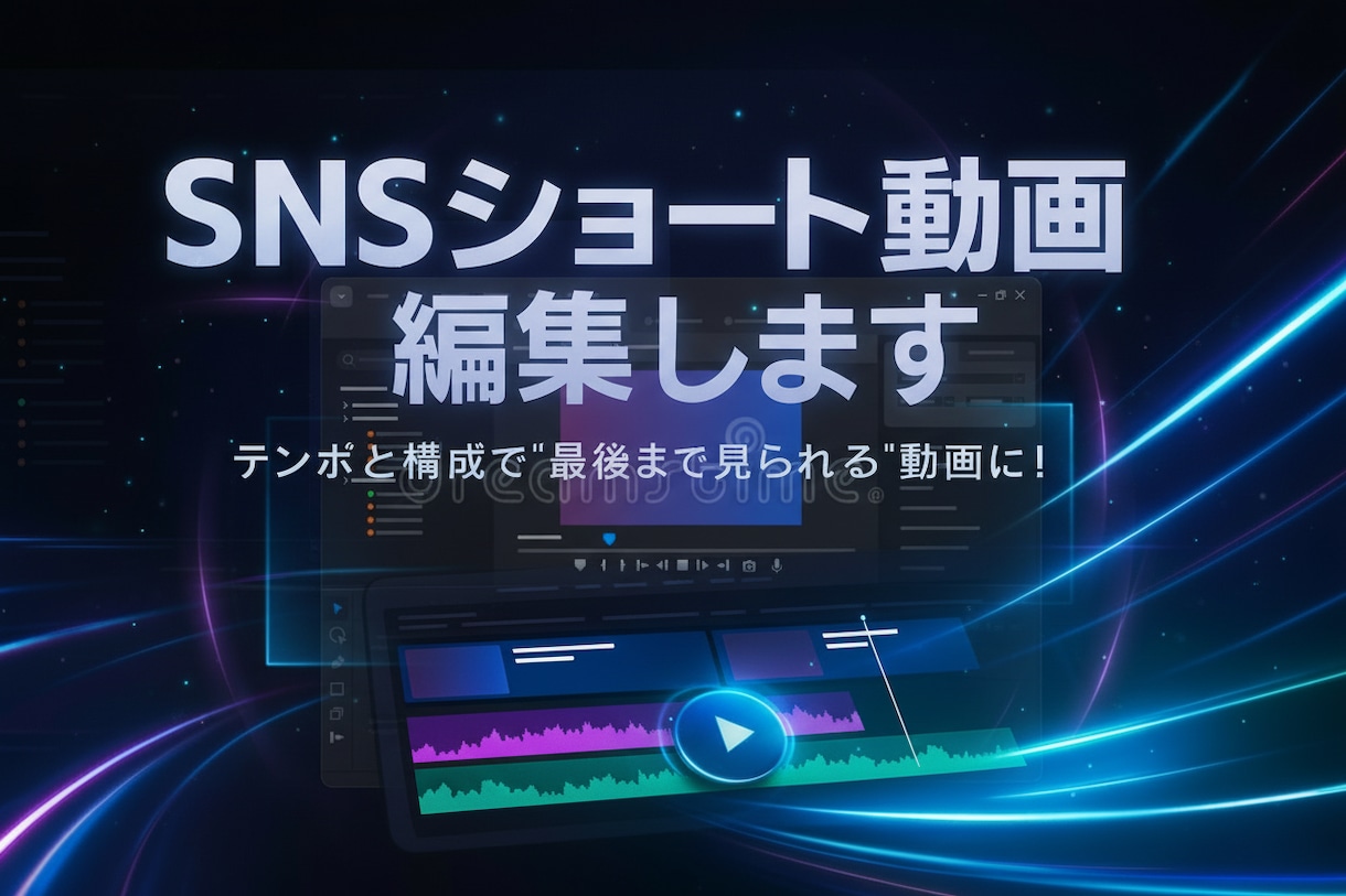 SNSショート動画編集します テンポと構成で“最後まで見られる”動画に！ イメージ1