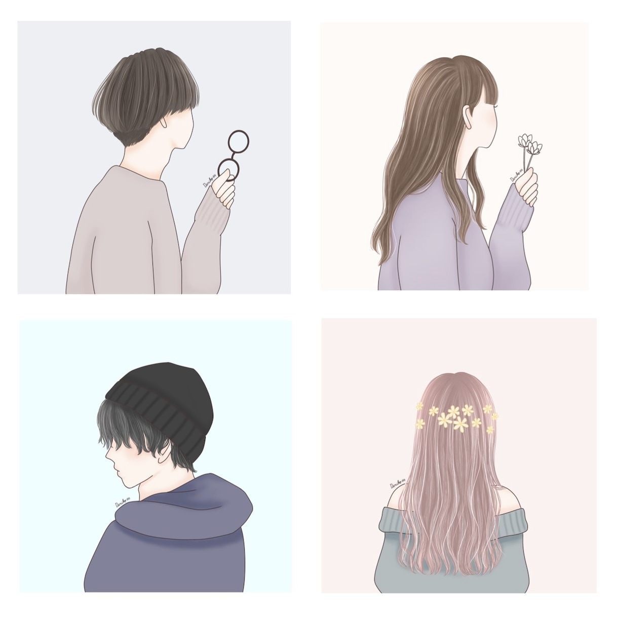 ココナラ購入初めての方も大歓迎！イラスト描きます ＊柔らかいタッチの絵柄はいかがですか＊ イメージ8