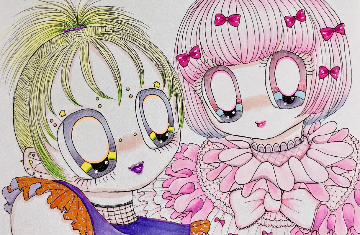 独特で可愛い！個性的な絵柄でかわいくしちゃいます 完全手描き！アナログイラストであなたの魅力を引き出します イメージ8