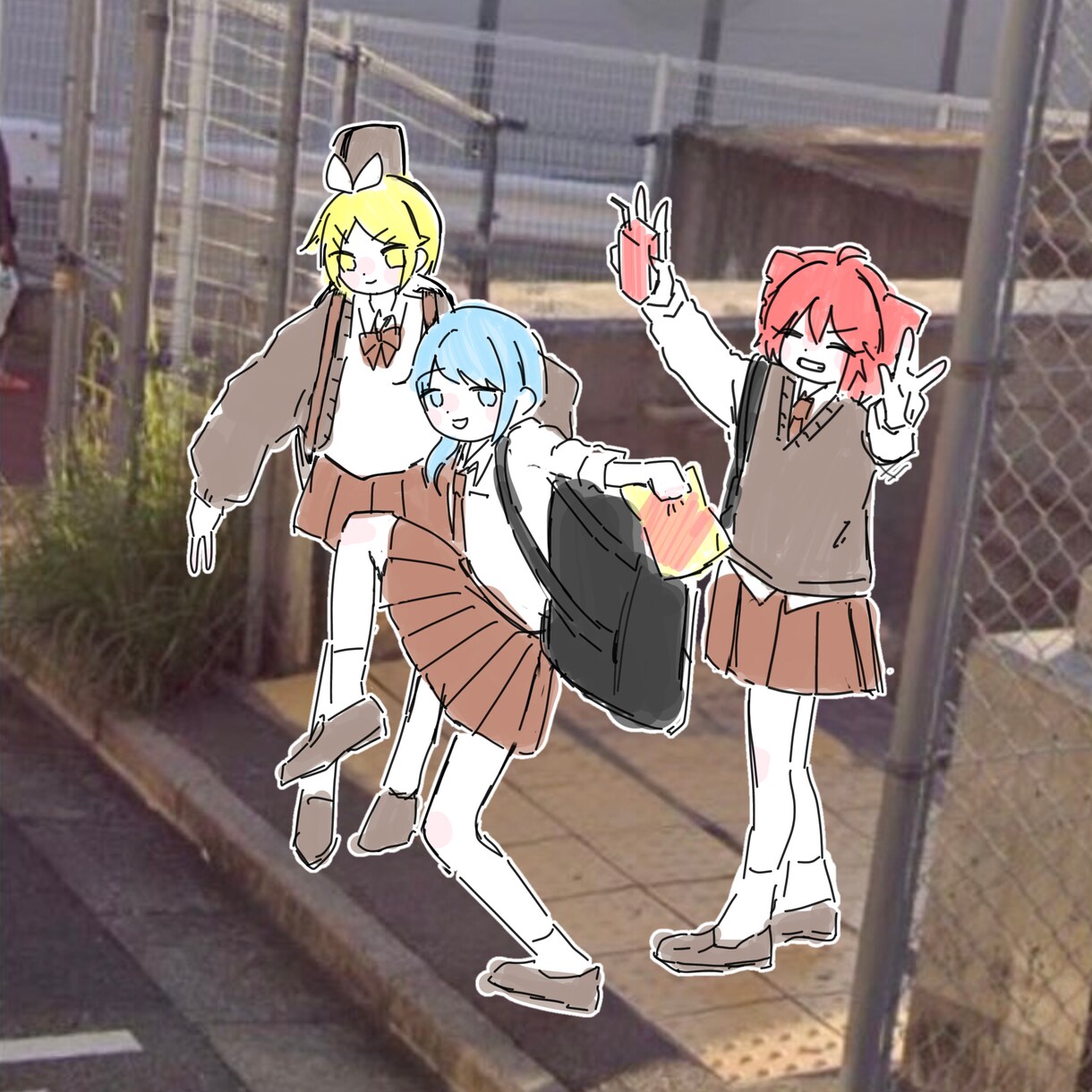 ゆるくてかわいいイラスト描きます シンプルめな線と塗りでワンポイントにも◎ イメージ2