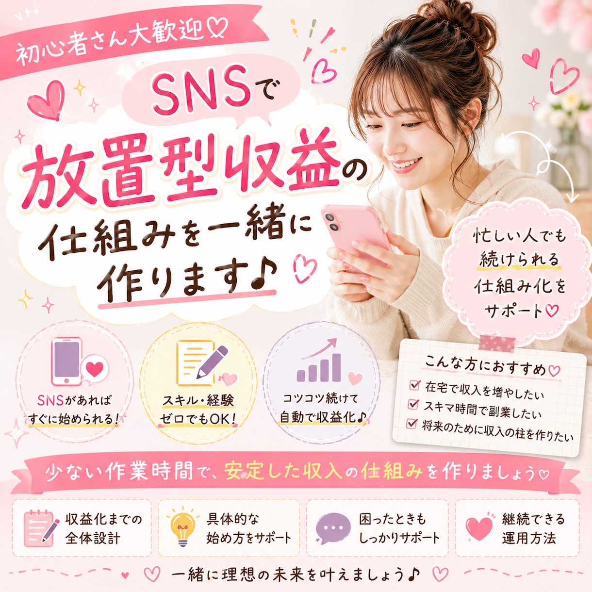 週末3時間だけで副収入の土台作った話します 〜副業初心者向け機械音の私にもできました〜 イメージ1