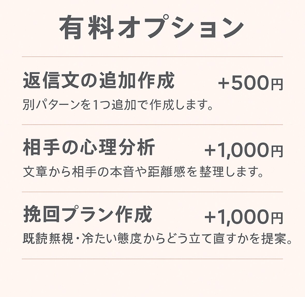最短10分で恋愛LINEを添削します たった1通のLINEで恋が動き出す イメージ4