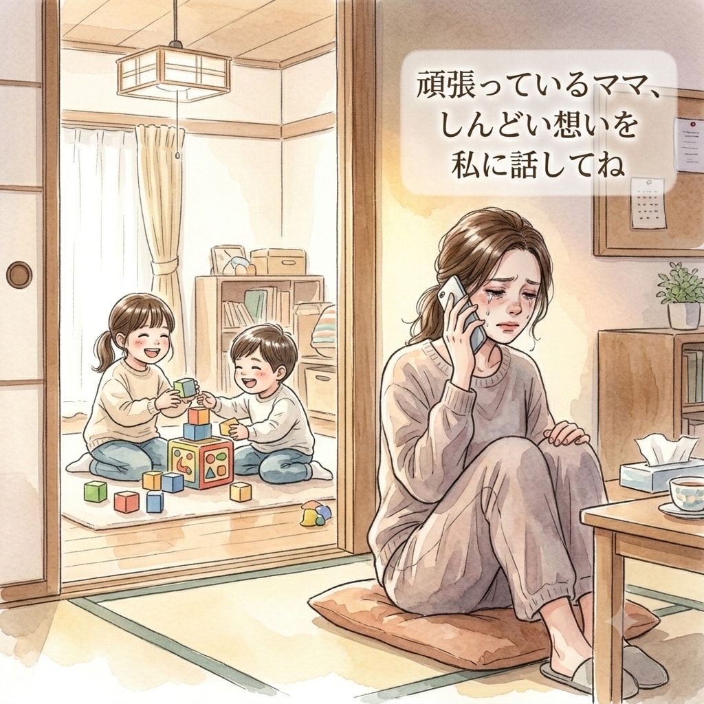頑張っているママ、お話お聞きします 育児の悩みひとりで抱え込まないで。私も2人の子を持つ親です。 イメージ2