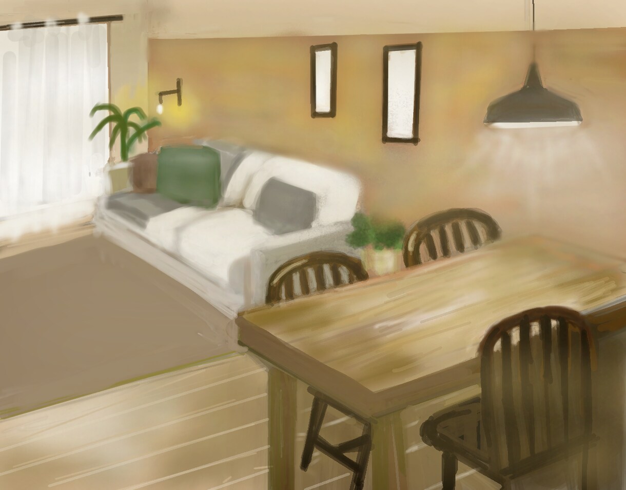 室内イラスト描きます 貴方のイメージした部屋を描きます。 イメージ2