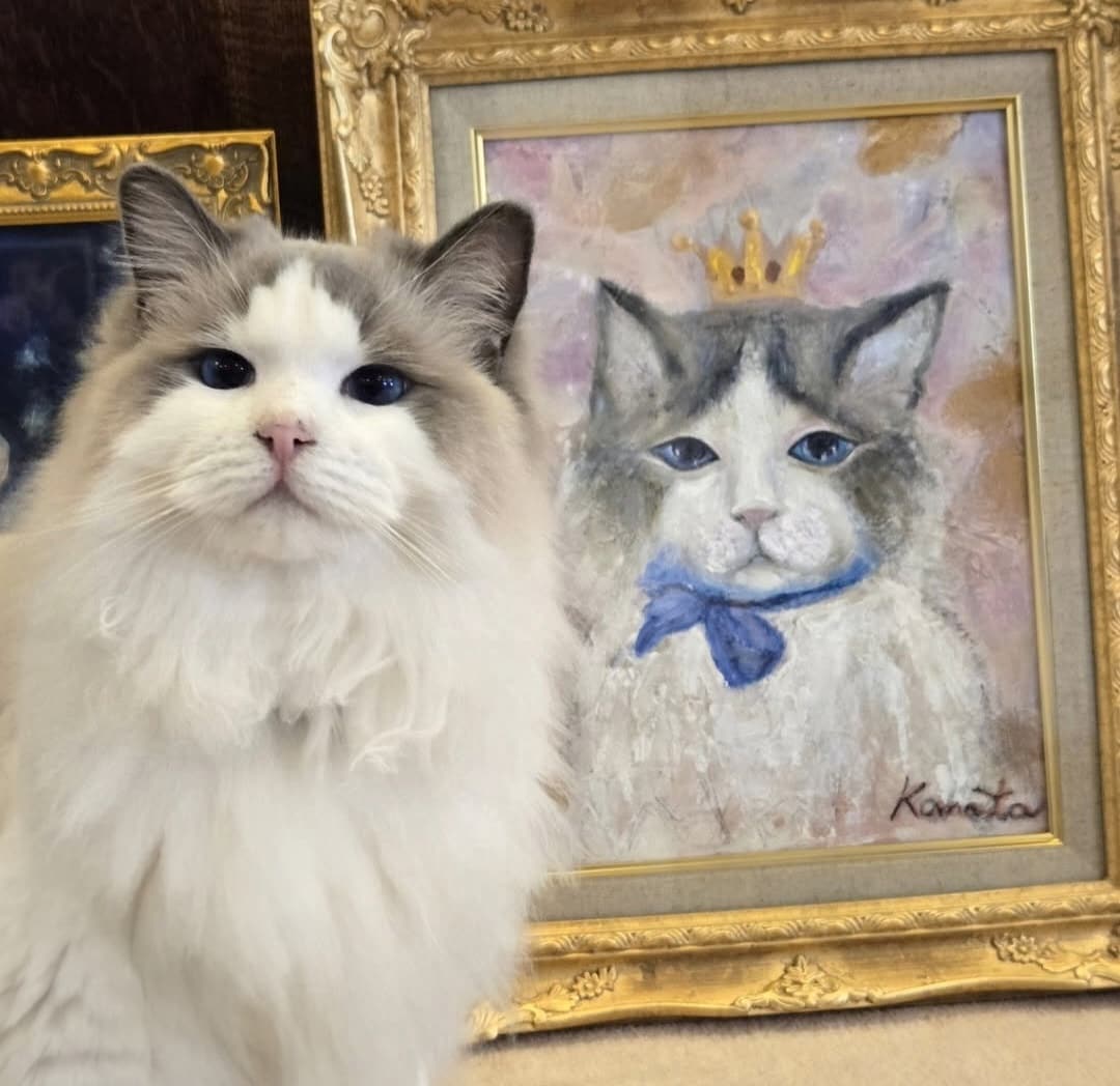 大切なペットを物語のある一枚に描きます 写真からその子らしさと愛情を一枚の絵に イメージ1
