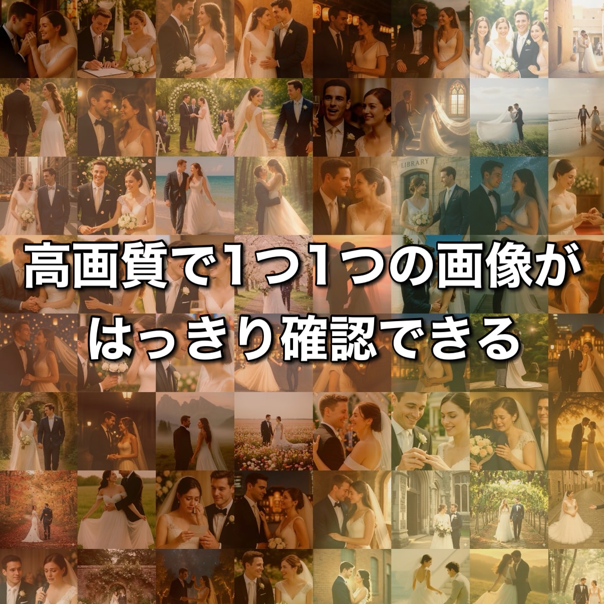 他とはかぶらない演出！モザイクアート動画作成します 【ラスト40秒に注目】結婚、余興、卒業、送別、お祝いに最適！ イメージ2