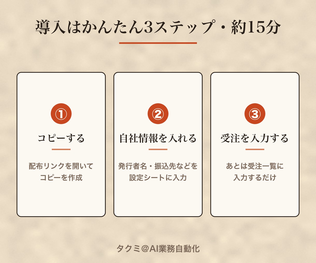 受注一覧から請求書PDFを作成するスプシ渡します 受注を入力するだけ、請求書PDFがワンクリックで完成 イメージ5