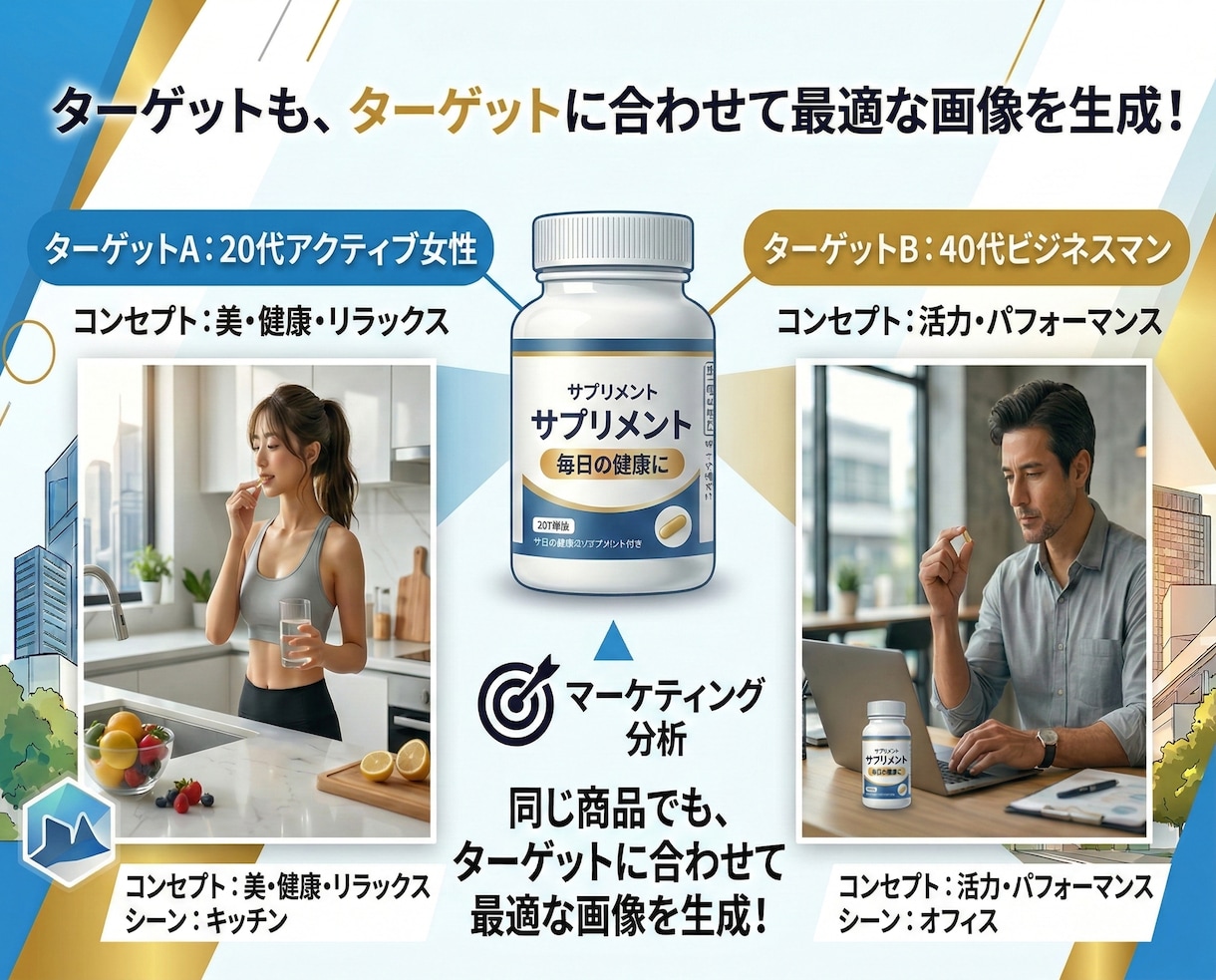 売れる商品画像をAI生成で作成します マーケティング視点でターゲットに刺さる高品質な商品画像を生成 イメージ3