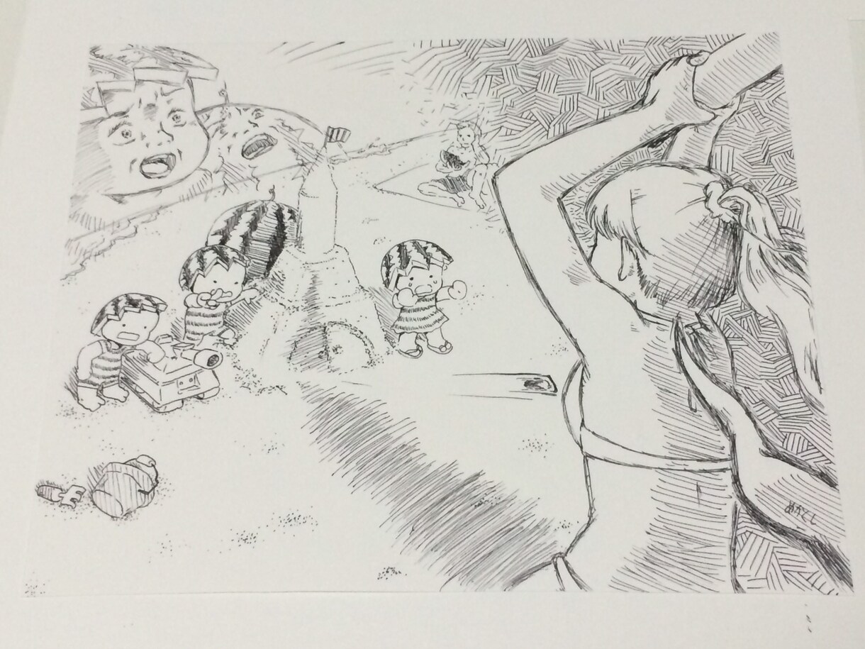 一枚絵、ウェルカムボード作製致します 紙とペンで描く、あったかいイラストを作製致します！ イメージ3