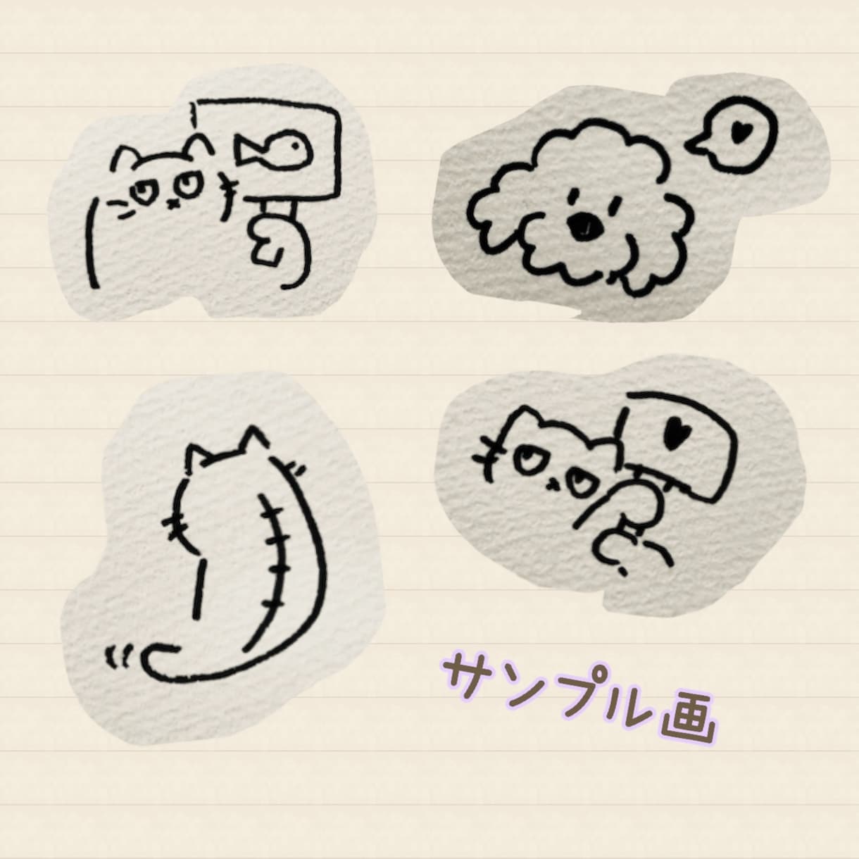 ゆるい挿絵からしっかりした立ち絵まで描きます ゆるかわなイラストからしっかりしたアイコンまで幅広く描きます イメージ2