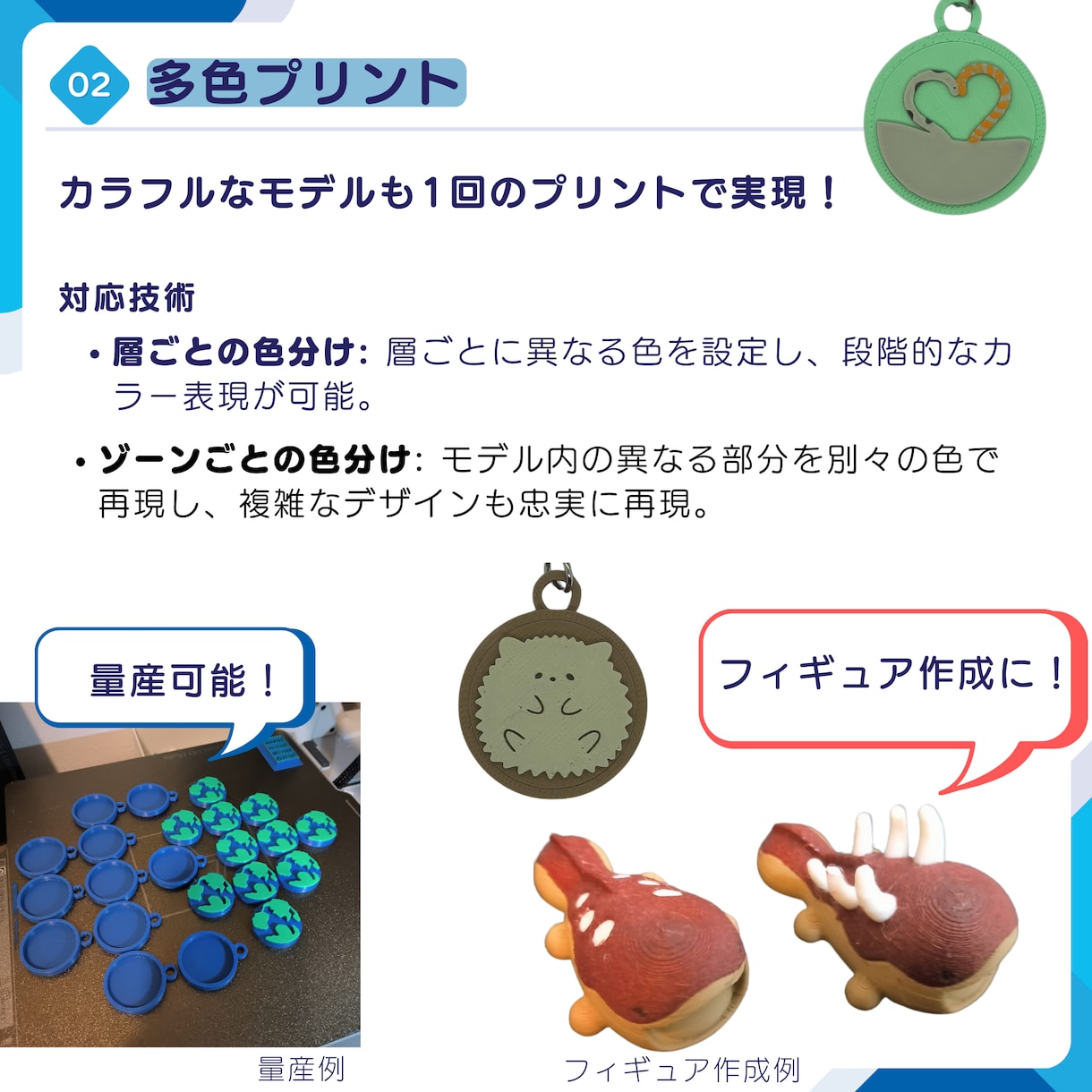 大型・多色・高精度3Dプリンターで印刷します 初めてでも大丈夫！技術サポート付きで安心のプリントサービス イメージ4