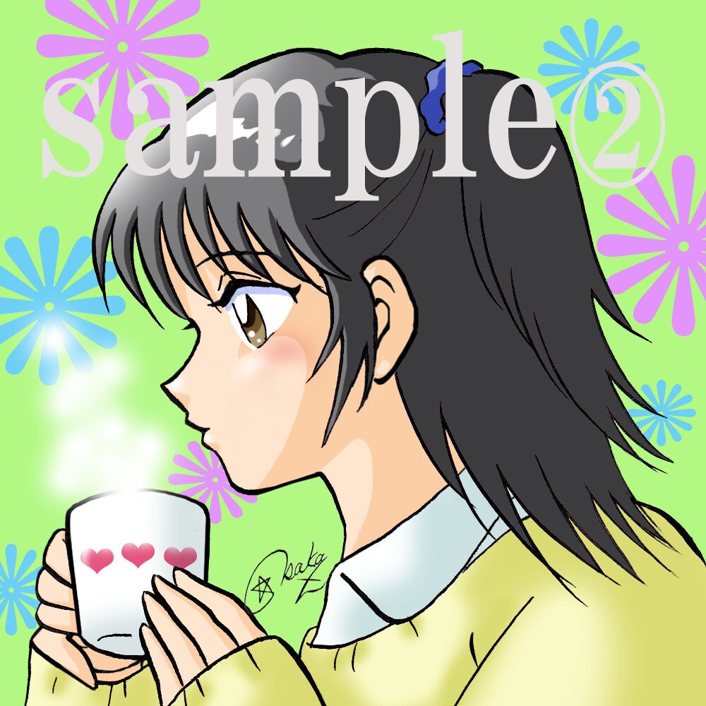 ７頭身アイコン描きます アニメのようなオリジナルキャラをあなたの顔にしませんか？ イメージ2