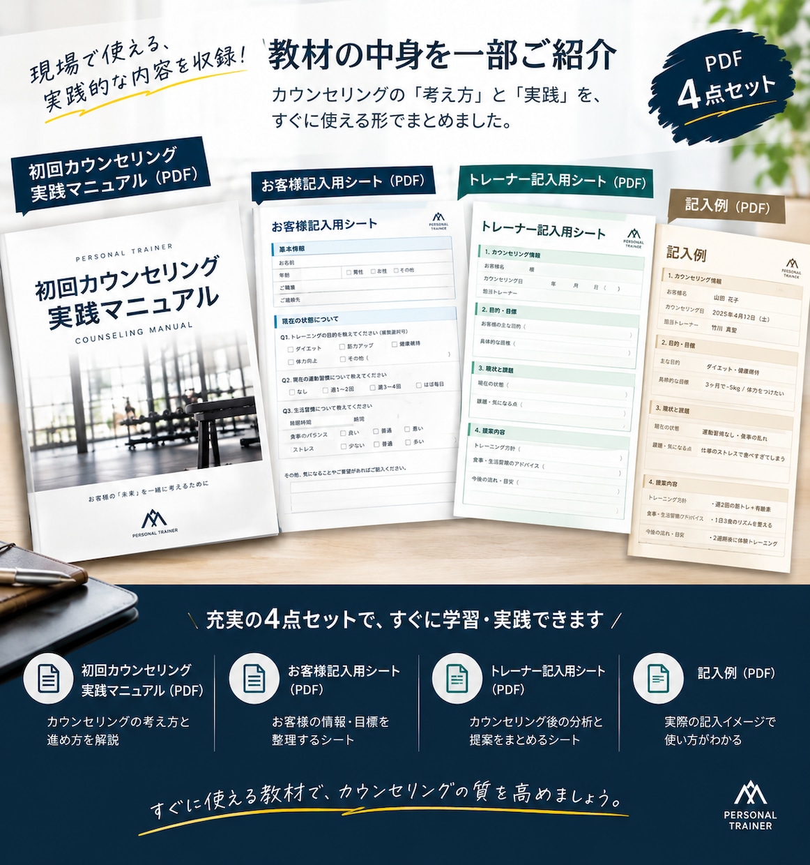 初回対応に困っているトレーナーさん助けます お客様の未来から考えるカウンセリングを学びませんか？ イメージ2