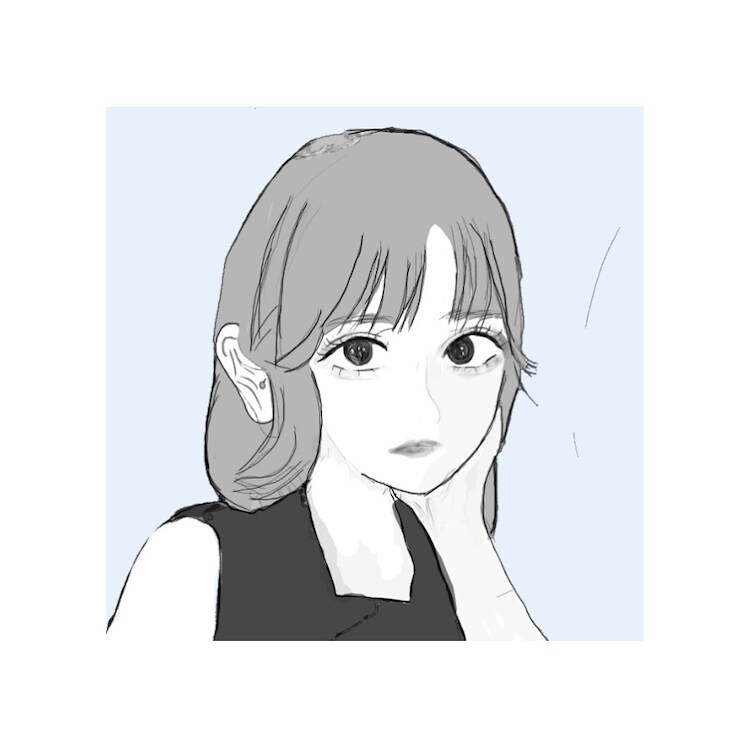 エモい女の子のイラスト描きます エモい女の子、韓国風の女の子のイラストを描きます！ イメージ4