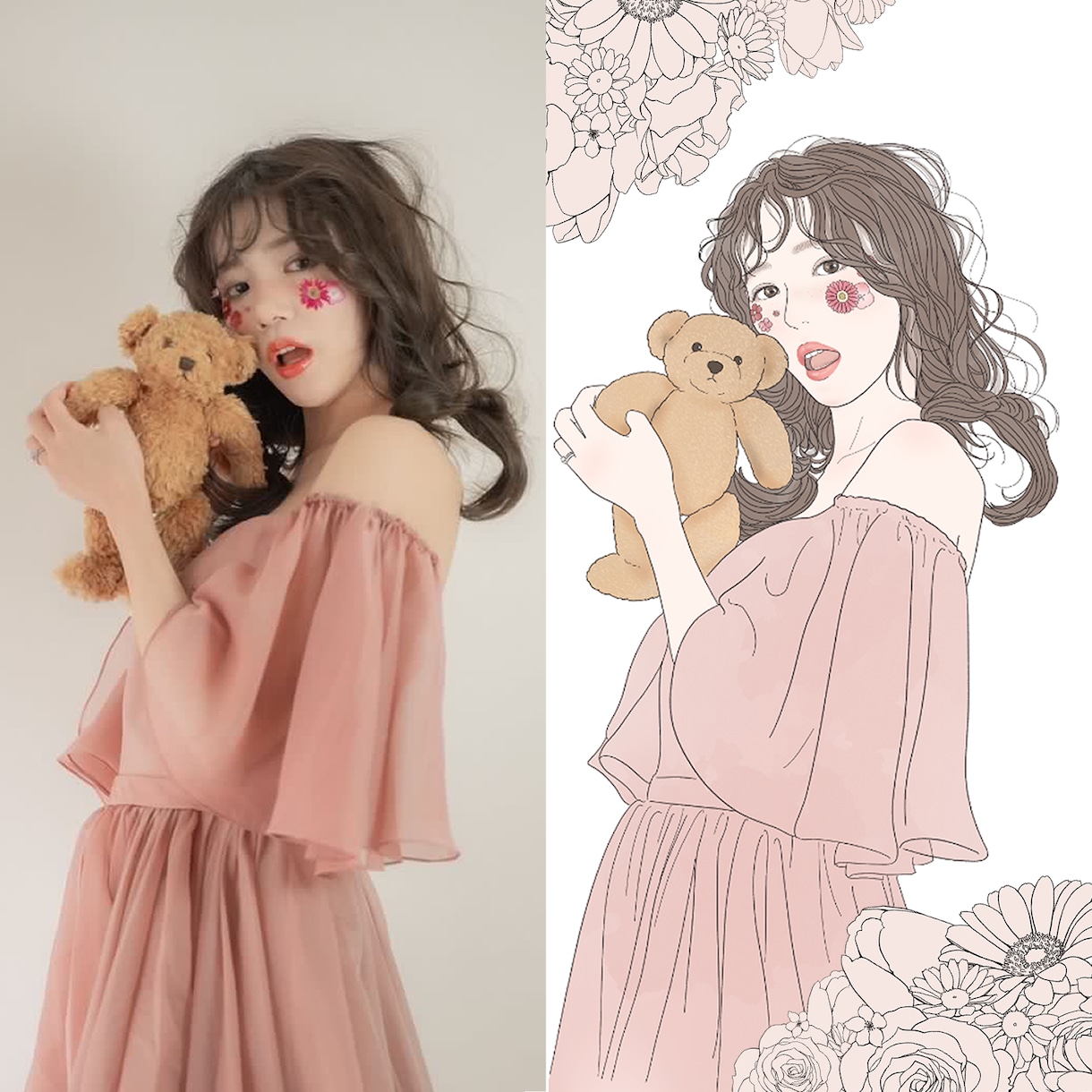 高画質 そっくり可愛い似顔絵イラスト作成します 400dpi高解像度　修正数無制限 イメージ3
