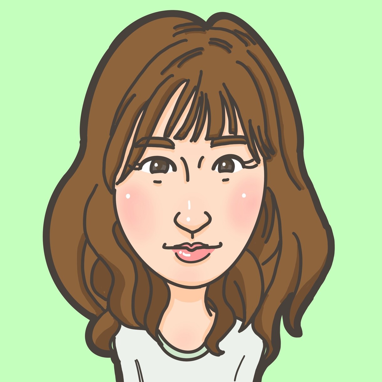 柔らかいタッチの似顔絵を描きます 。アイコンや名刺に使って自分をアピール！ イメージ6