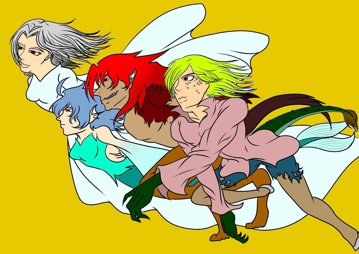 キャラクター制作、イラストをご提供できます キャラクター制作は躍動感のある書き方が得意です！ イメージ1