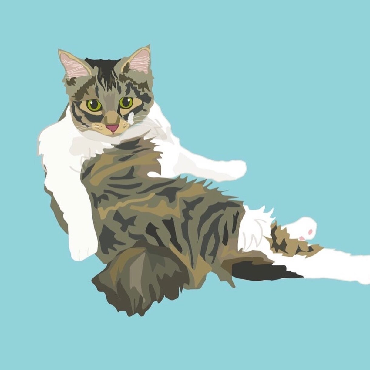 愛犬愛猫(ペット)を可愛くイラストにします 大好きなペットをデーター化して活用の幅を広げよう！ イメージ8
