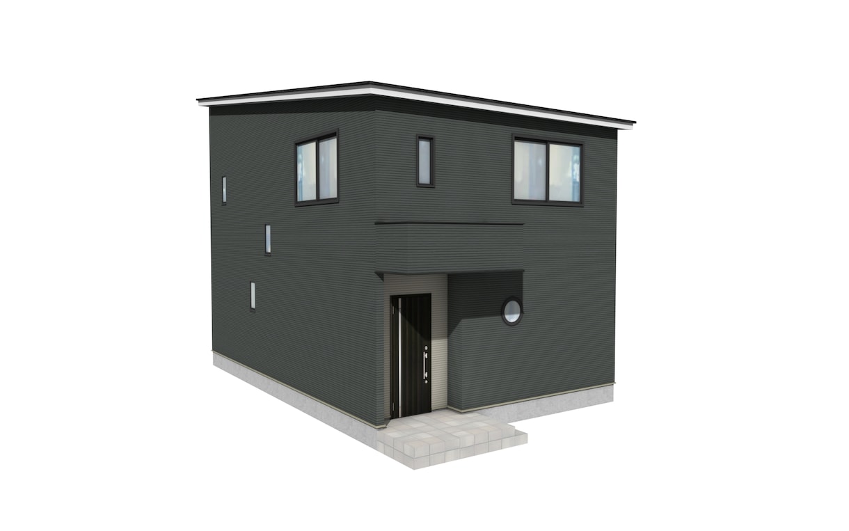 戸建て住宅のパース作成します マイホームの記念や、建売業者様の広告用に。 イメージ1