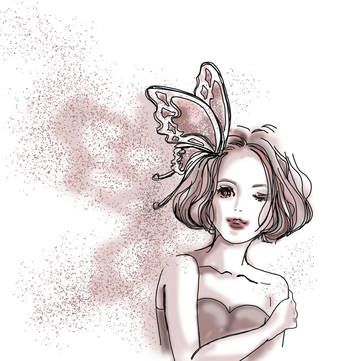おしゃれな女の子描きます 挿絵、アイコンにいかがでしょう イメージ1