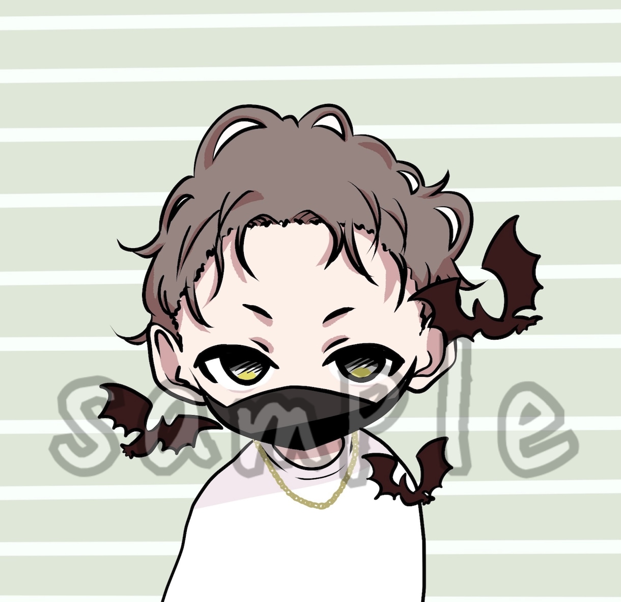 含みを持ったかわいい絵を描きます 世の中を納得しない感情を描き出します。 イメージ3