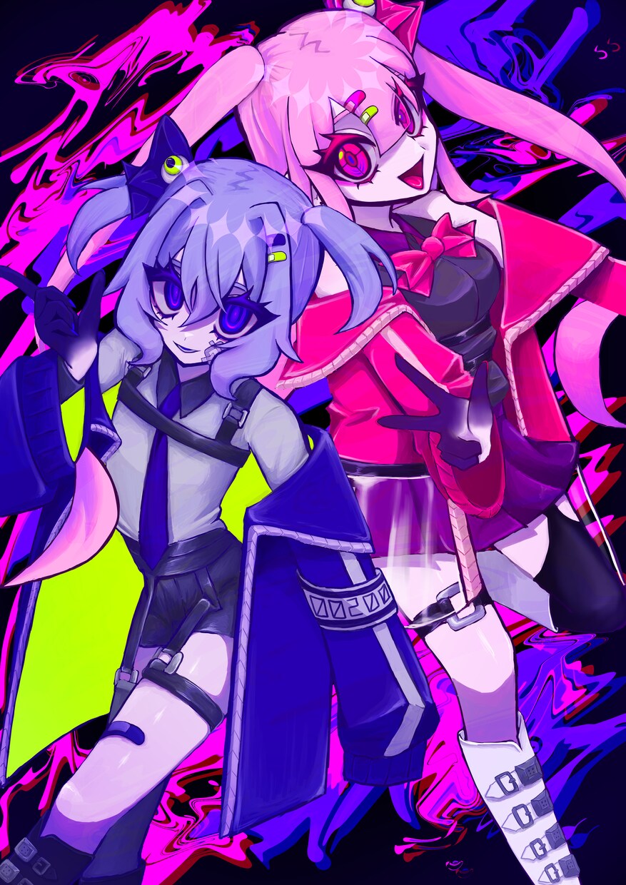 アイコンや等身などのイラストをお描き致します イラストをビビッドカラーで描きます！ イメージ1