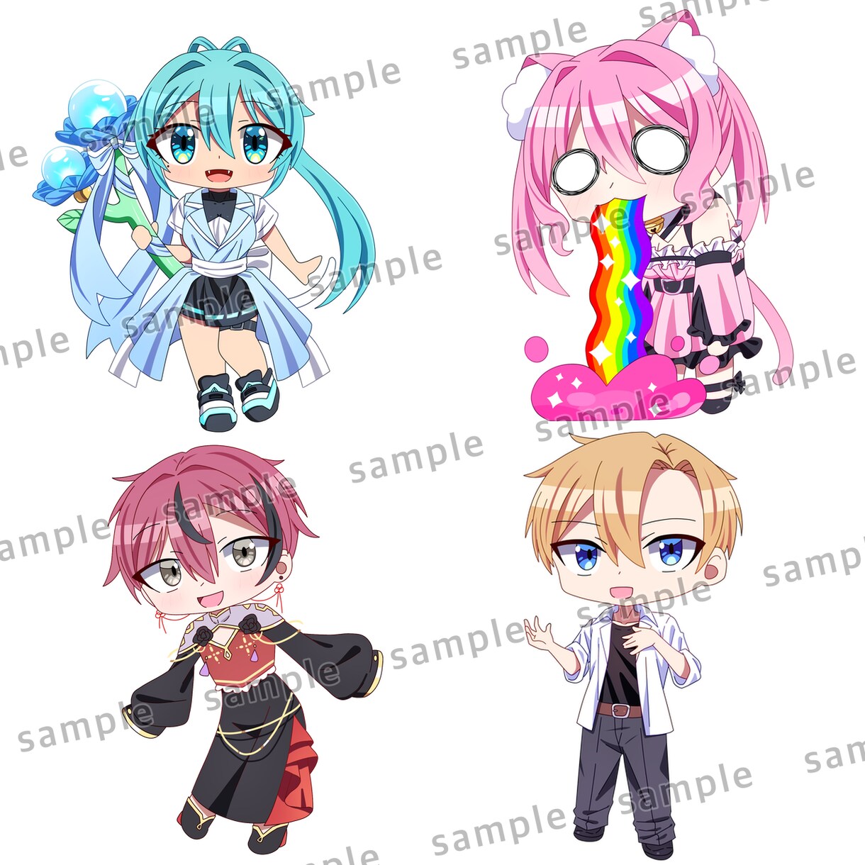 デフォルメキャラお描きします 二次利用全般OK！表情差分1枚無料！ イメージ7