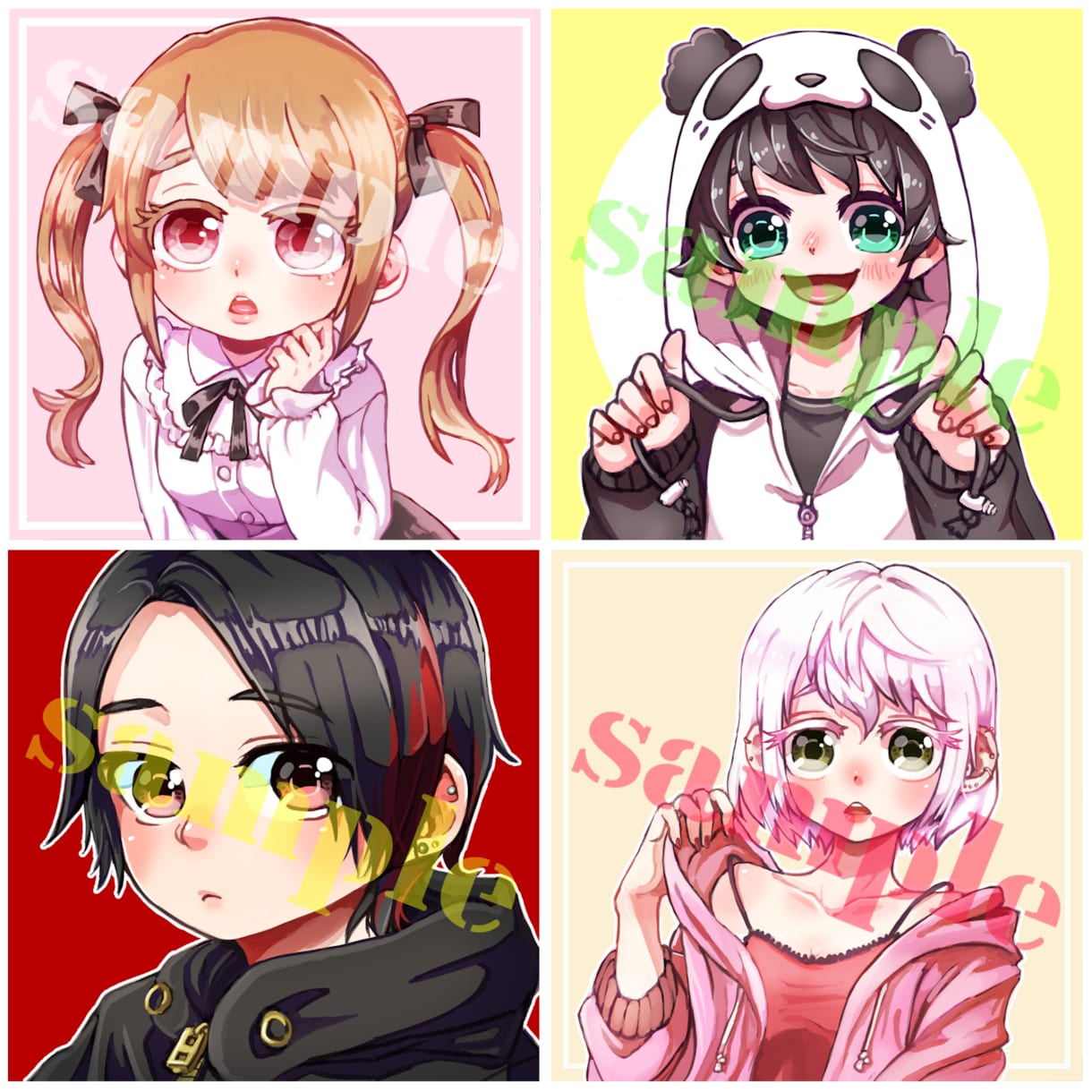 SNS用オリキャラアイコン制作します 自分のオリキャラをTwitterやLINEアイコンに！ イメージ9