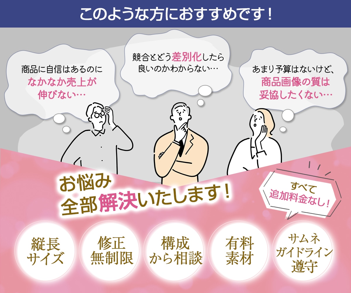 複数枚で大幅割引！プロが売れる商品画像を制作します キレイだけじゃない、EC特化の高品質な「売れる」デザイン イメージ2