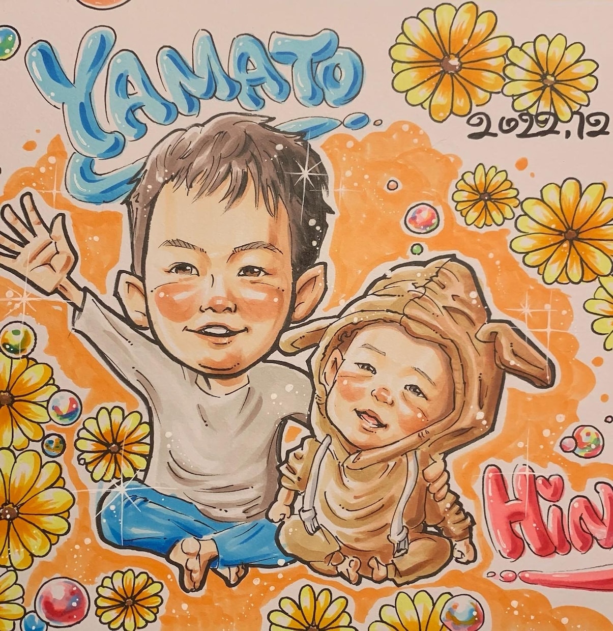 コミックタッチで似顔絵描きます 贈り物に、記念日に、パワーみなぎる似顔絵をお描きします。 イメージ2