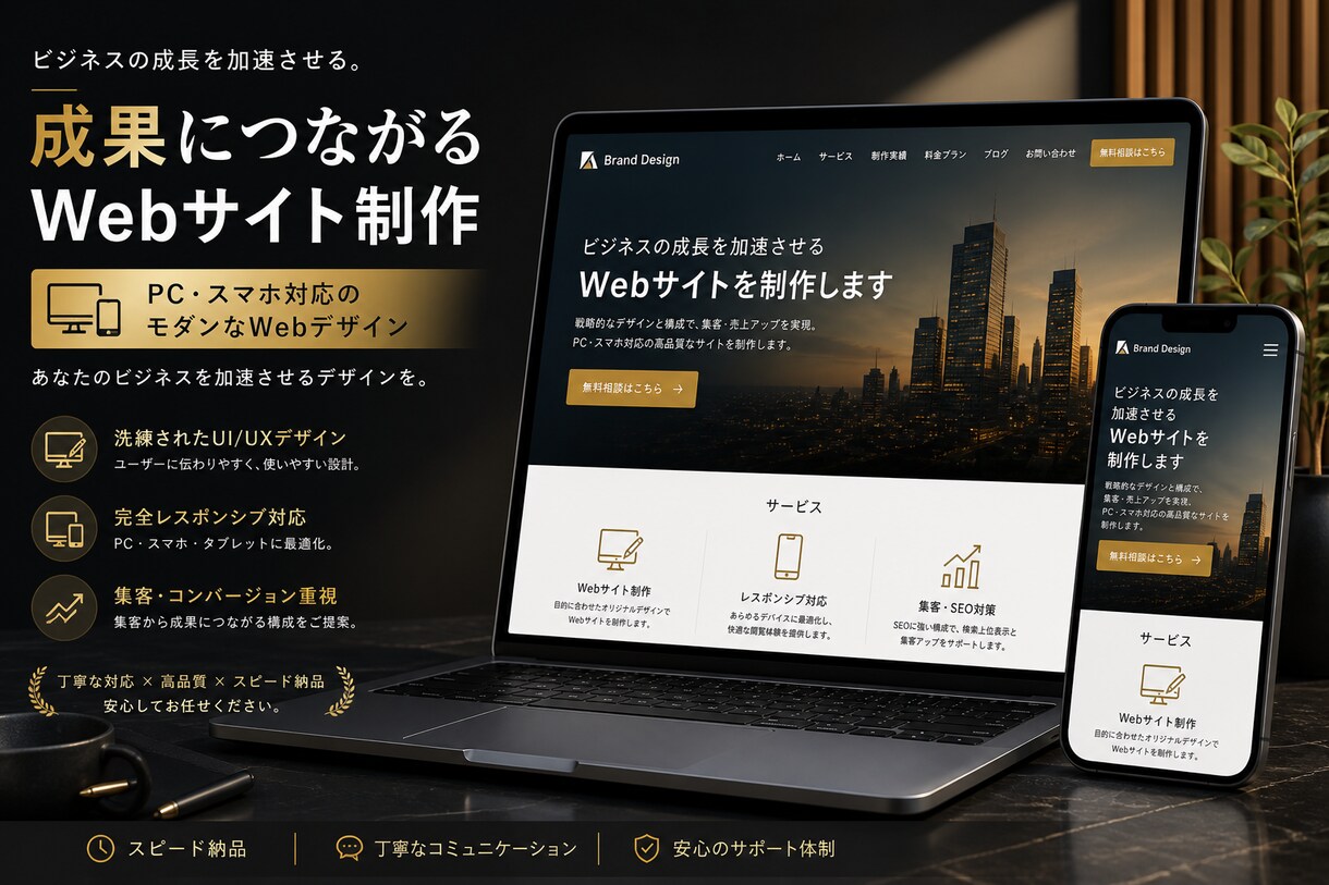 ホームページ制作｜企業・個人対応します SEO対応・スマホ最適化｜高品質Web制作 イメージ2