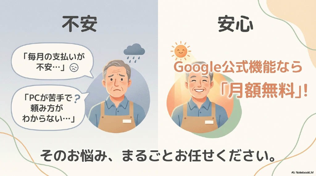 Google公式で安心！維持費0円のHP作ります 産業カウンセラー対応！維持費0円・管理不要なHP作成 イメージ2