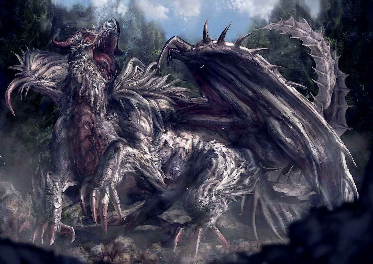 MAKING ILLUSTRATION 描きます 写真を合成した、リアルモンスターイラスト イメージ6