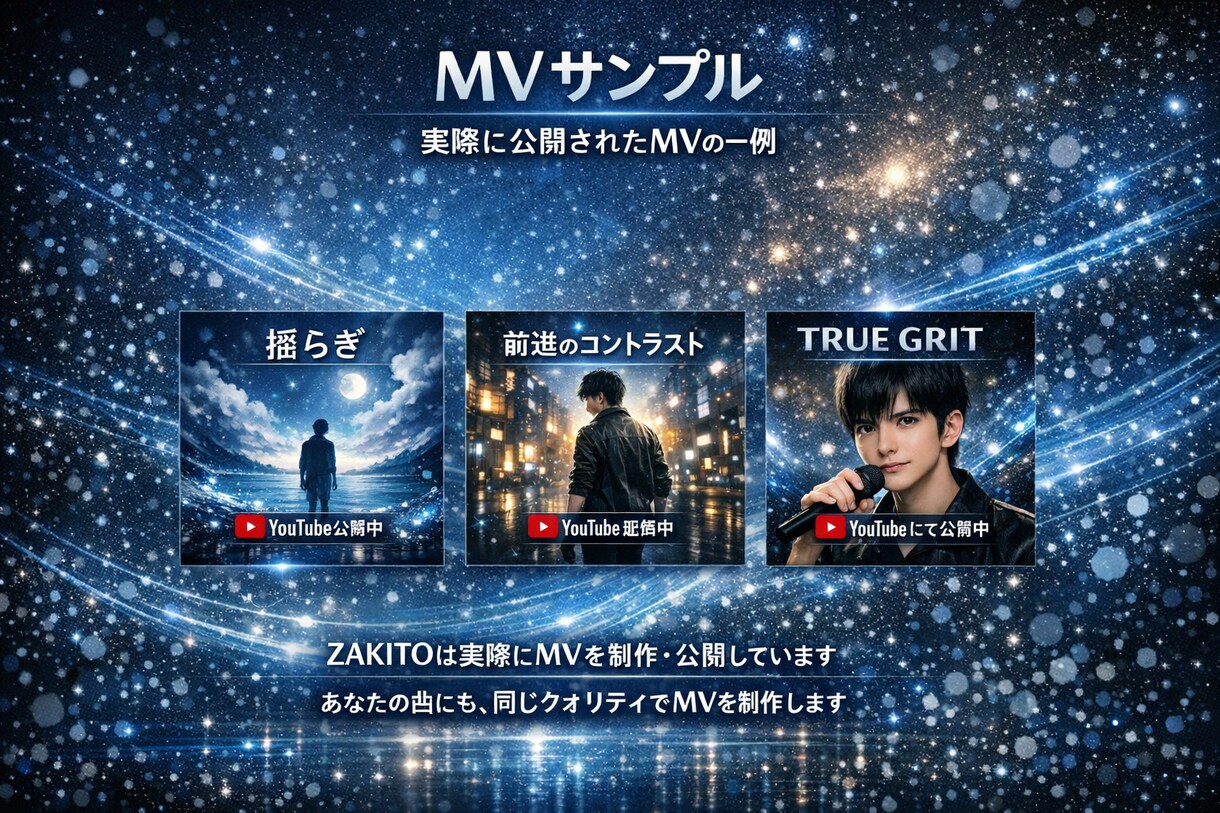 現役音楽アーティストがMV制作します 現役アーティストだからこそ分かるそのこだわりMV イメージ1