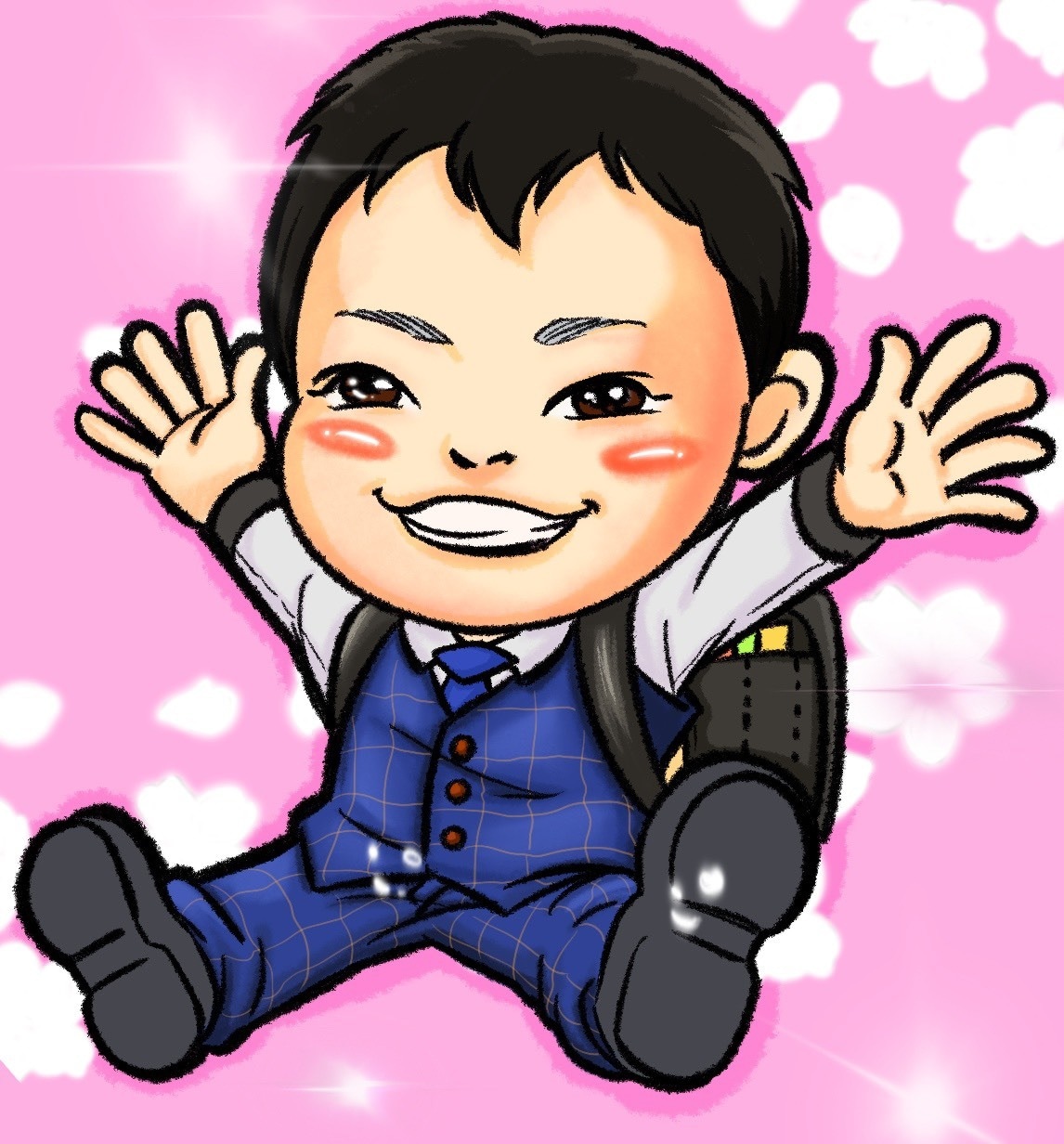 デジタル似顔絵作成ます そっくり温かなデジタル似顔絵名刺や名札にバッチリです イメージ1