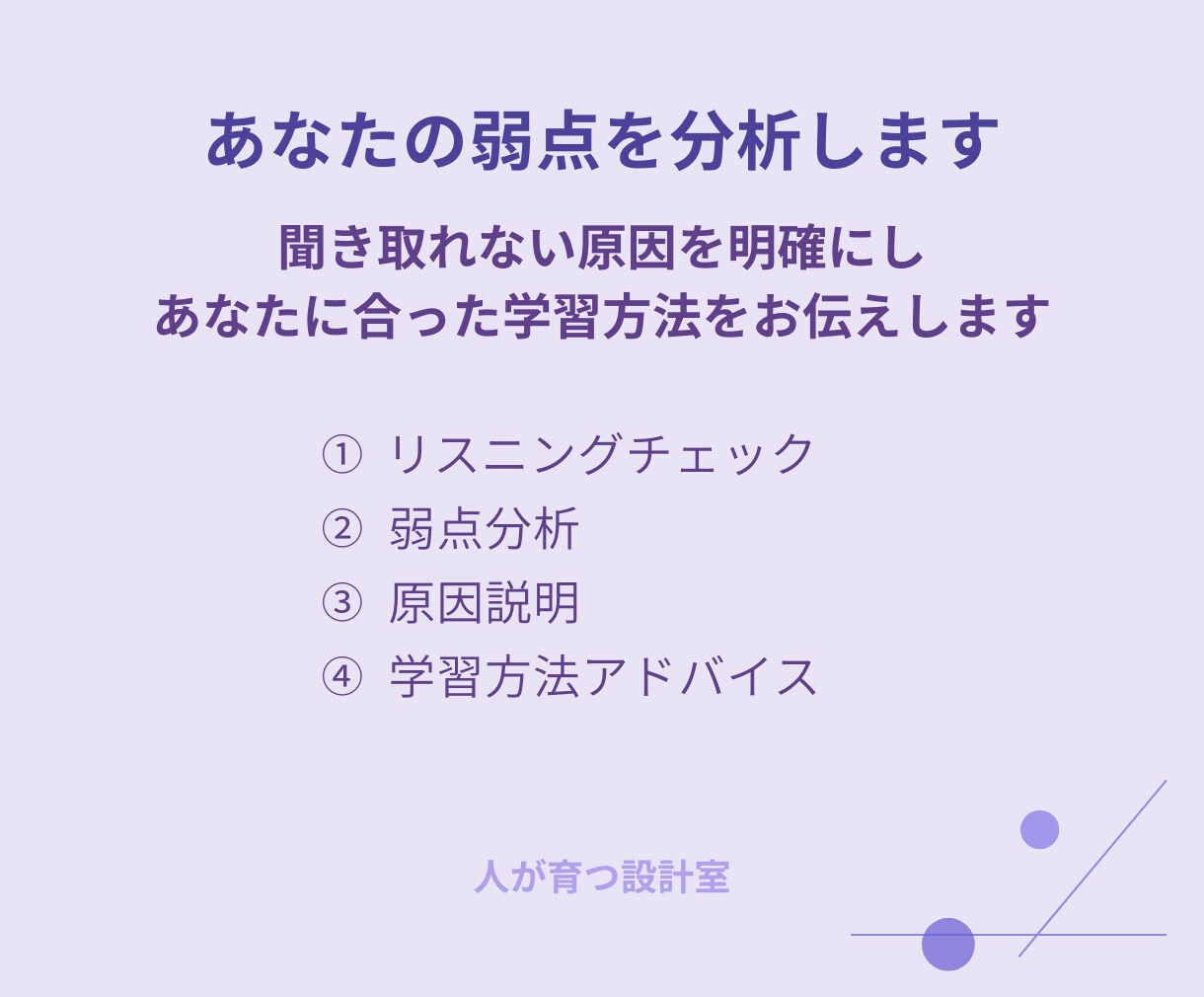 英語が聞き取れない方へ｜原因を特定します 単語は分かるのにリスニングができない方へ イメージ4