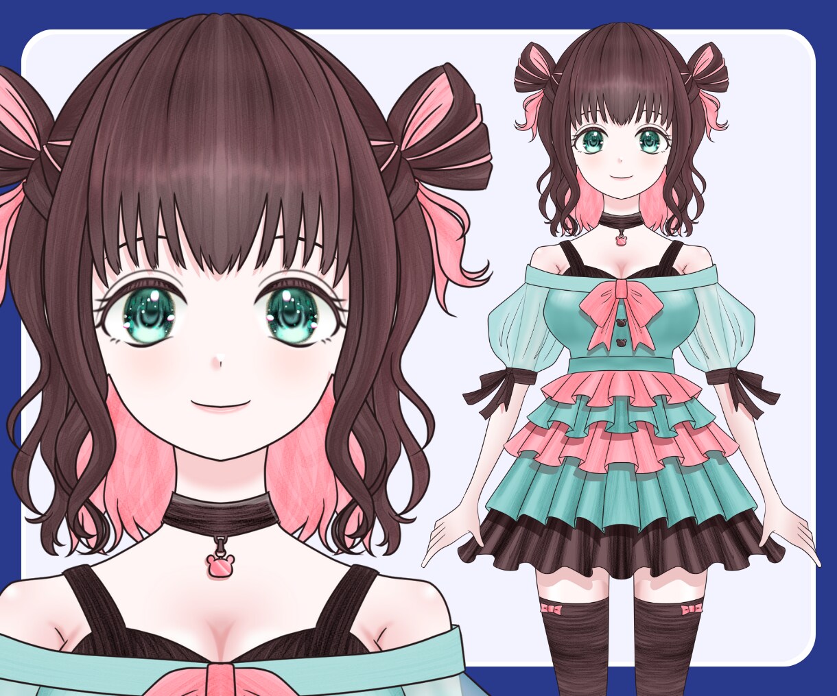 高稼働モデリングVtuberに！✨全行程対応します VTuber/Live2d/モデリング/立ち絵/パーツ分け！ イメージ3