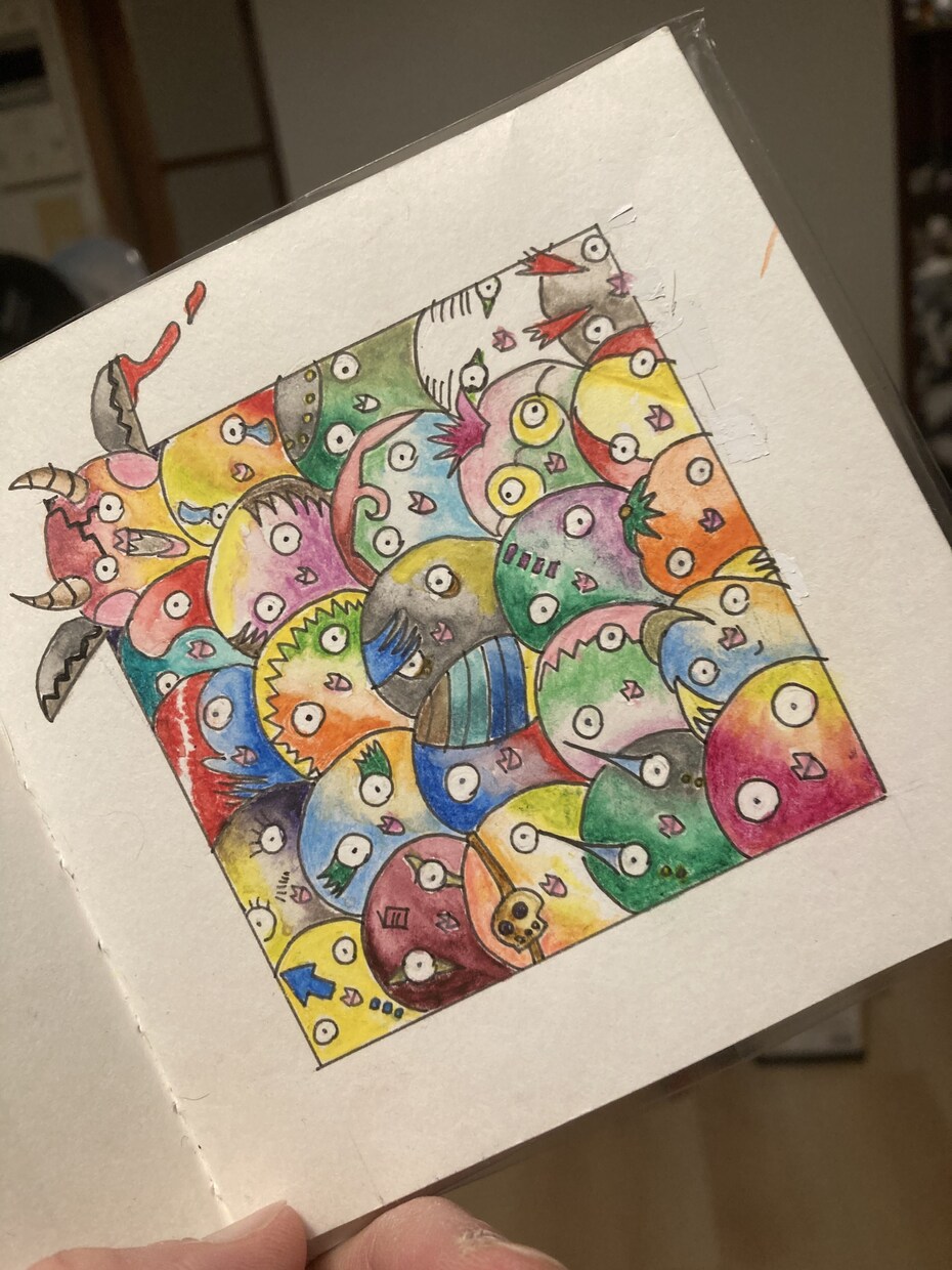 本人のアイコンやインテリアなど幅広く使用出来ます 水彩色鉛筆で描いた完全オリジナルの絵です。 イメージ5