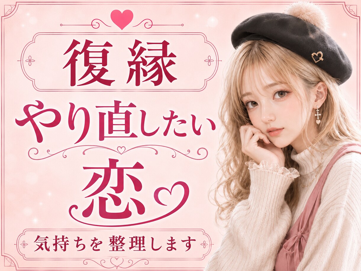 復縁できる？相手の気持ちと今後を占います 話しながら気持ちを整理して、彼の本音と今後を見ていきます。 イメージ1