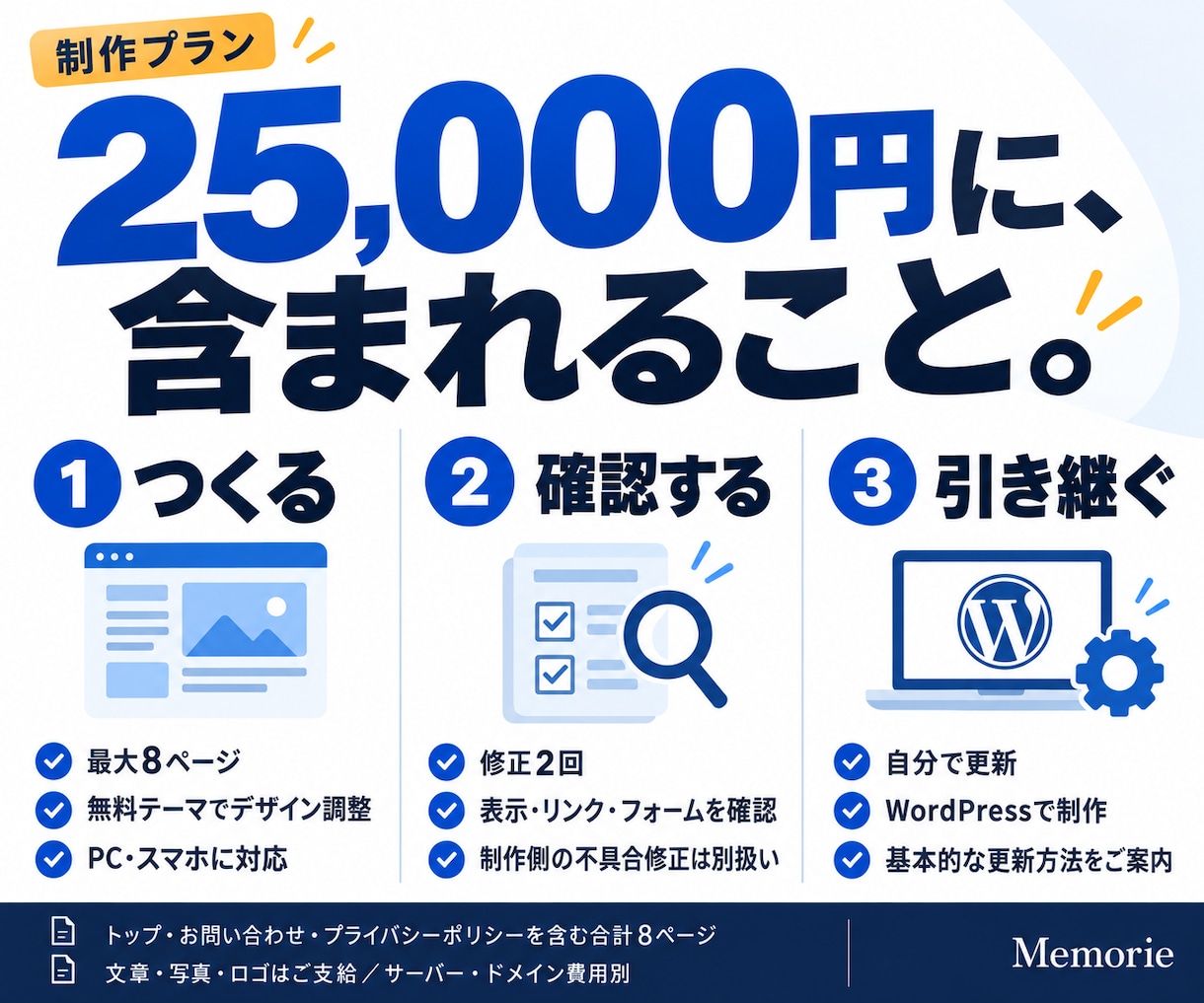 法人・個人のホームページを制作します 25,000円で最大8ページ｜スマホ対応・基本SEO イメージ2
