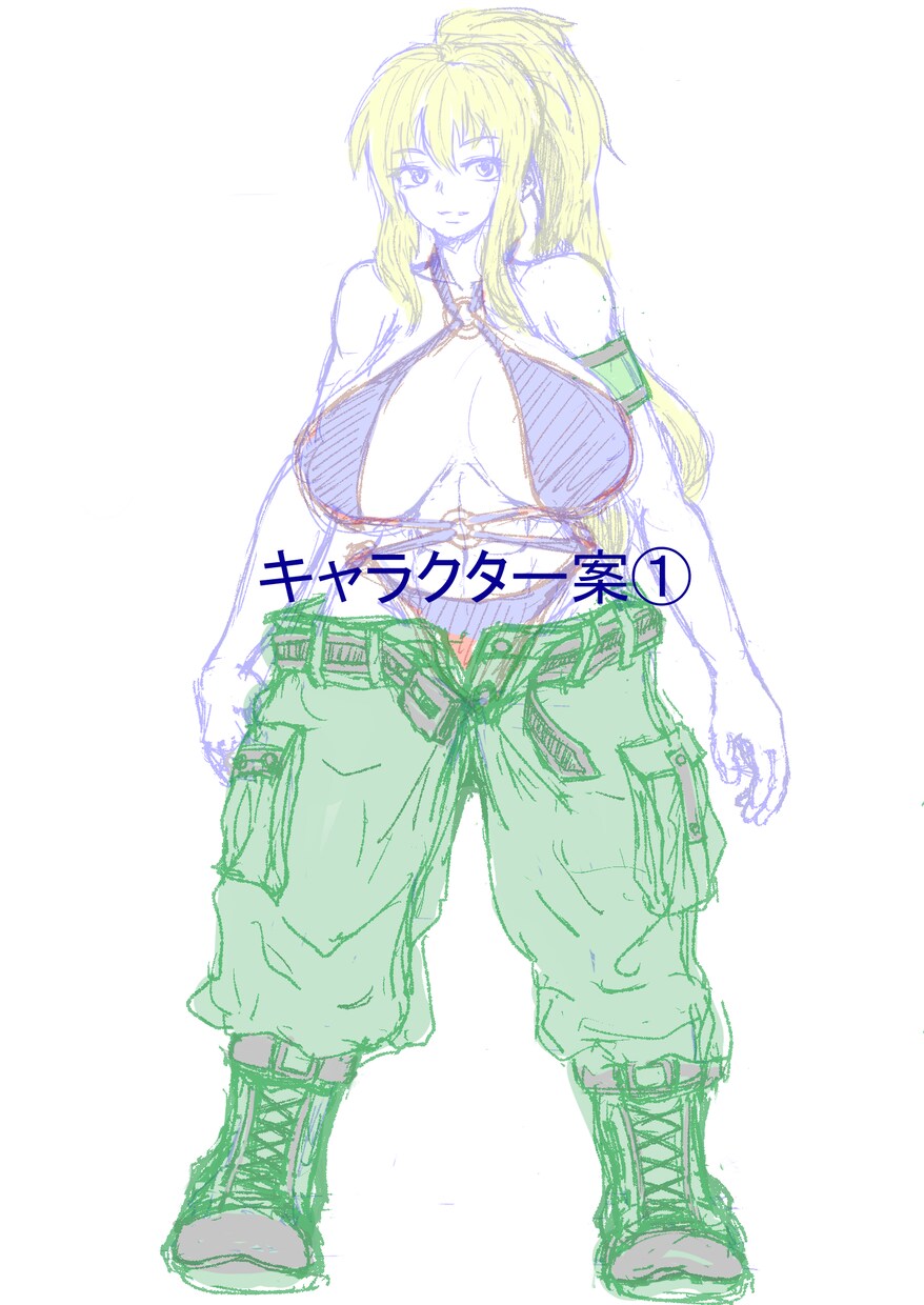簡単なキャラクターのイメージを起こします デザインは浮かんだけども、絵に起こせない方へ イメージ1
