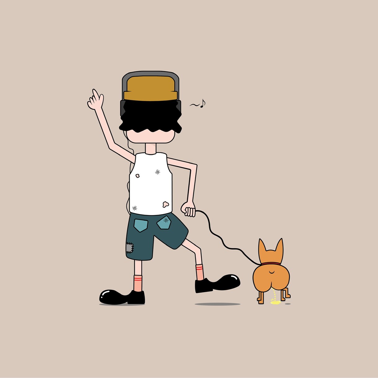 カートゥーンチックなイラストを作成します 日常的、非日常的な場面をおもしろ可愛くイラストに！ イメージ4