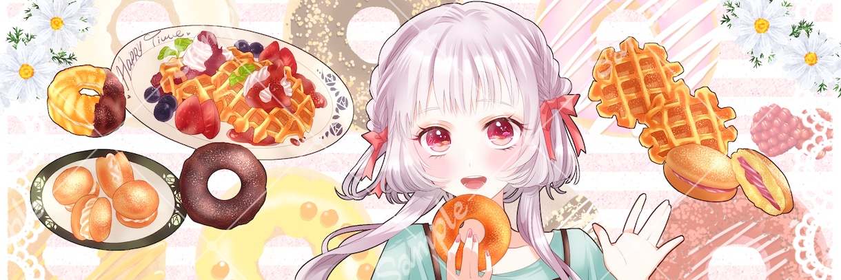 透明感ある人物アイコン制作します 透明感と空気感を大切に丁寧に制作します イメージ5