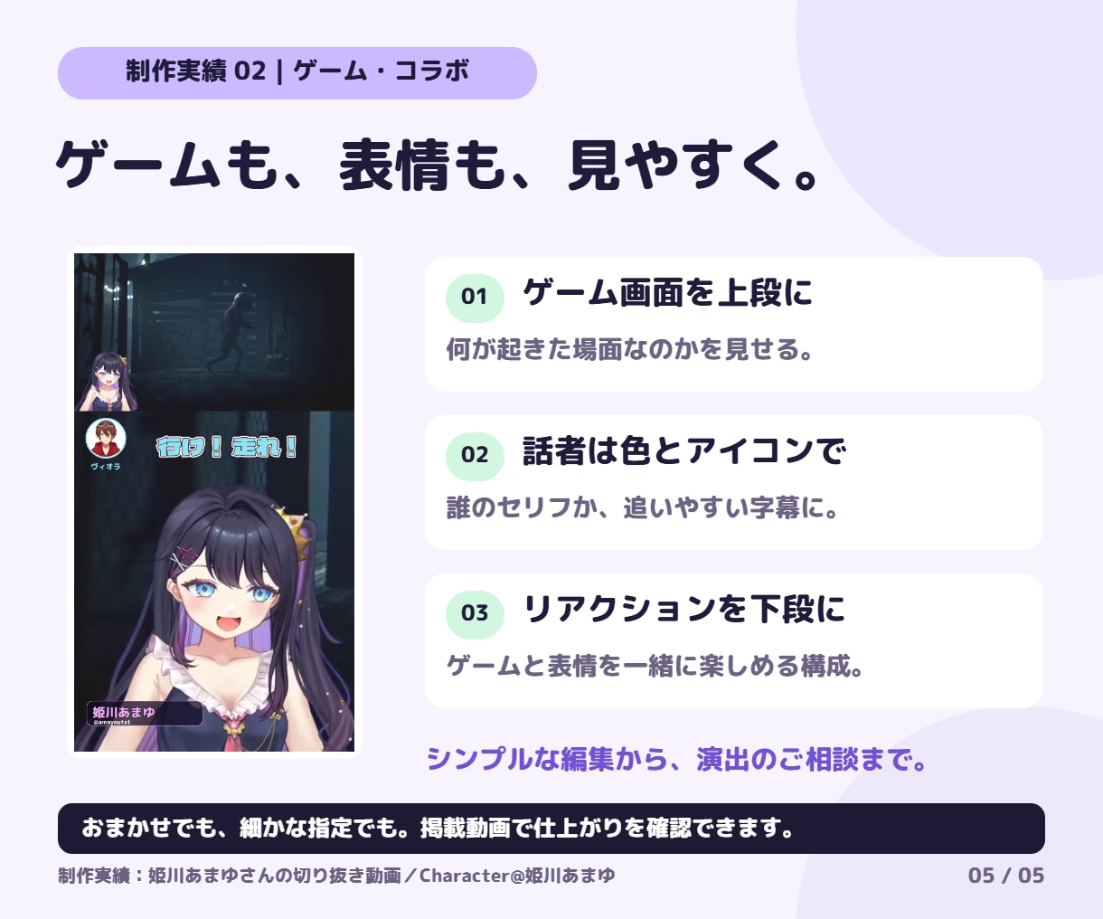 丸投げOK！切り抜きショート5本を作ります 5本3,000円｜場面選び・字幕込み／初稿24時間 イメージ5